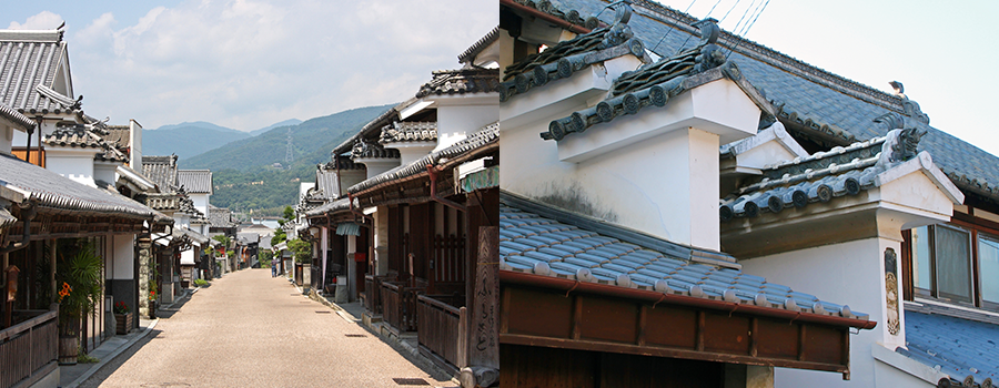 徳島県美馬市の「うだつ」の町並み